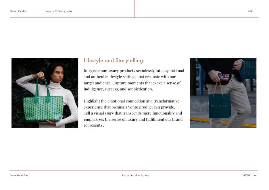 Vonto, brand book page 5