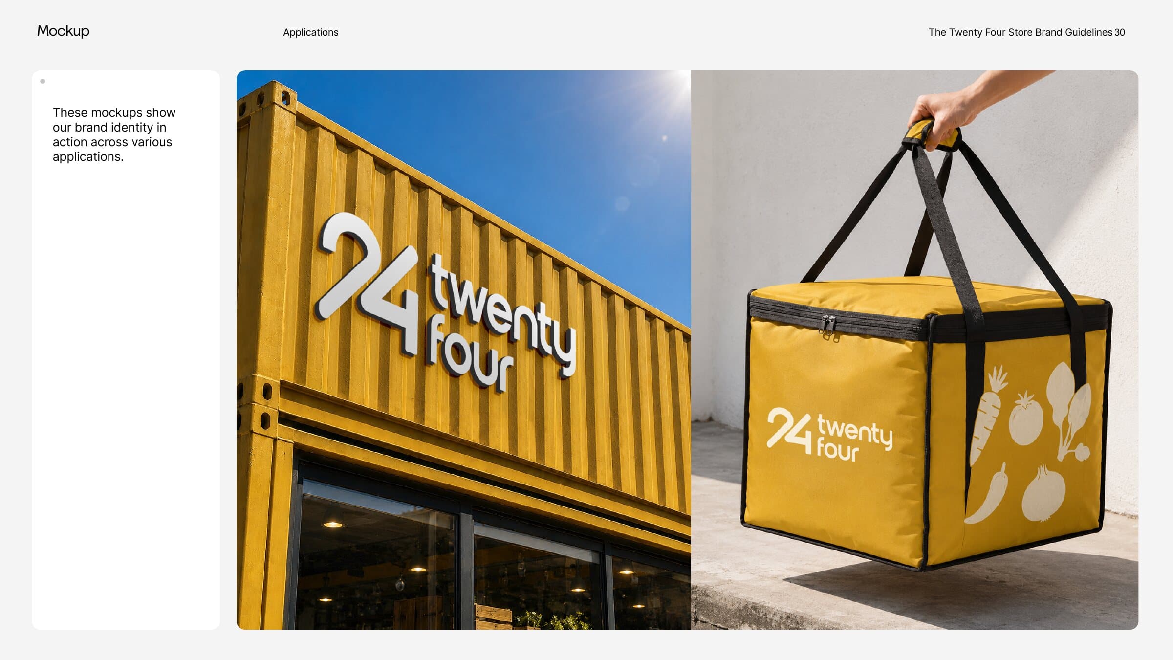 Twenty Four, brand book page 1