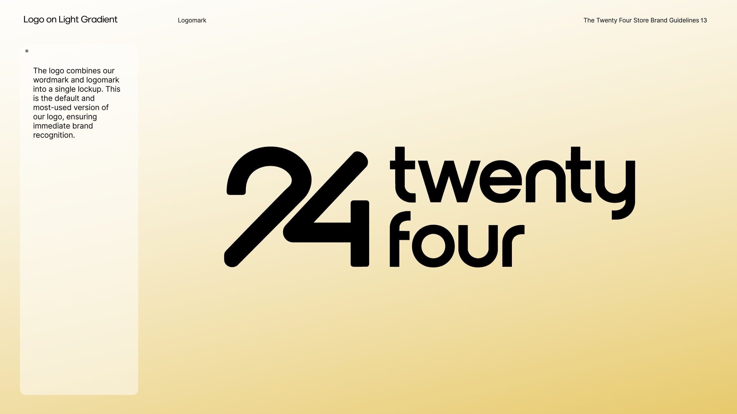 Twenty Four, brand book page 6
