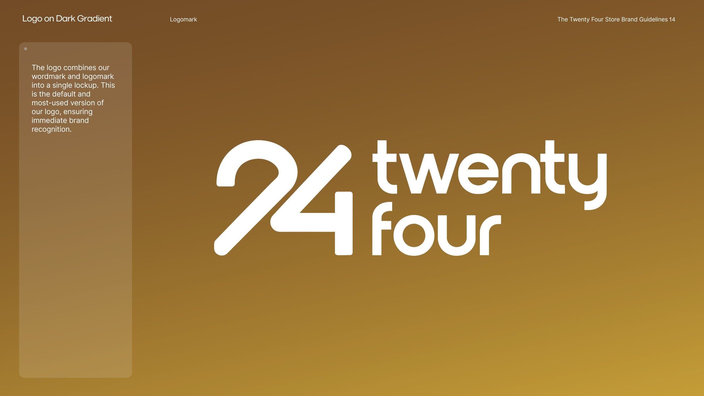Twenty Four, brand book page 7